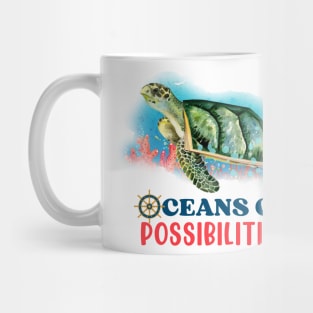 sea turtle oceans of possibilities Mug
